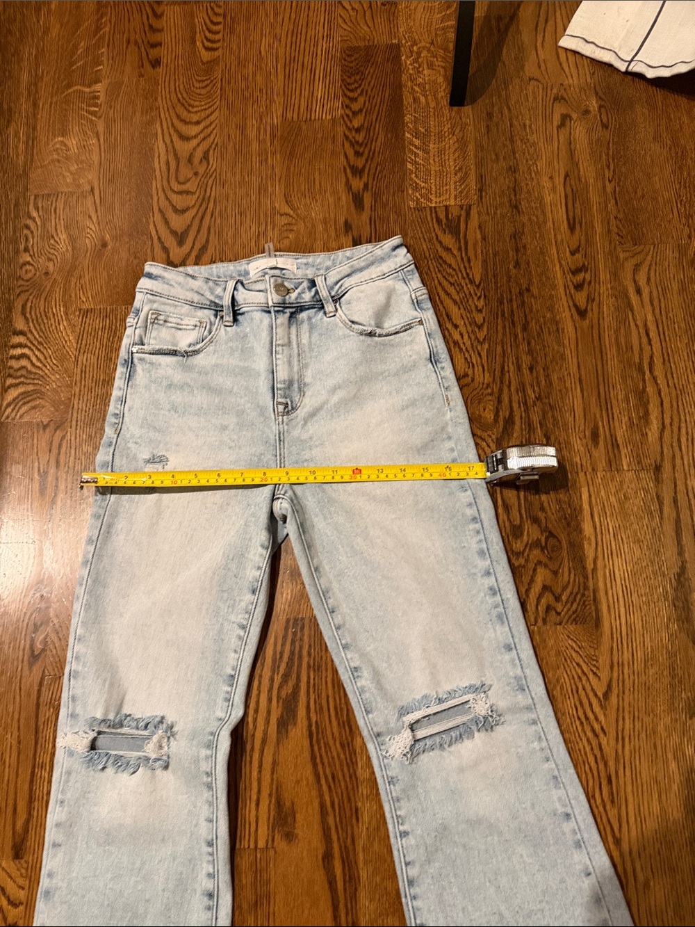 Risen Light denim distressed knee ankle jean 7/28 - Picture 14 of 14